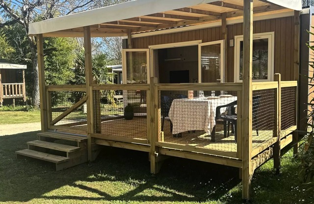 Mobil-Home Confort Cahita17,8m² (1bedroom) + covered terrace 13,5m² 2 persons