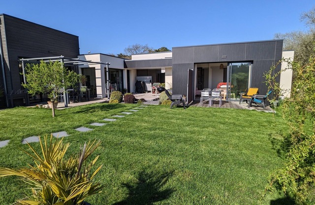 Modern house near the sea
