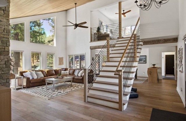 Modern lodge near the ski slopes, hot tub, games