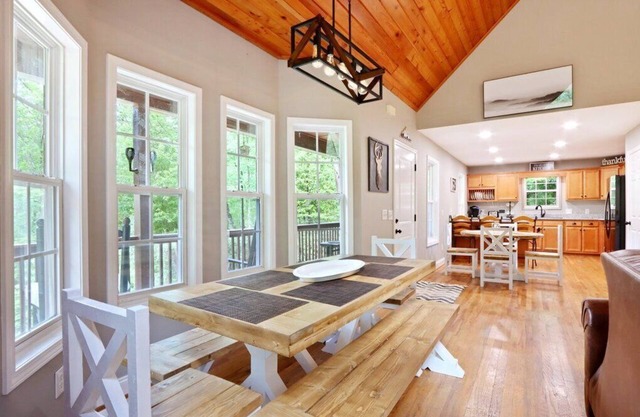Modern Mountain Retreat with Peaceful Stream near Wineries!