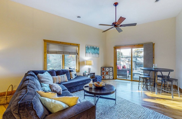 Modern Water-View Condo with Fast WiFi, Gas Fireplace, Patio & Gas Grill
