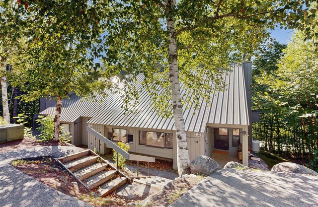 Mountainside condo w/view, pool & rec room access, near skiing, town & hiking