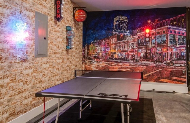 Music Themed Rooftop Deck & Game Room in Nashville