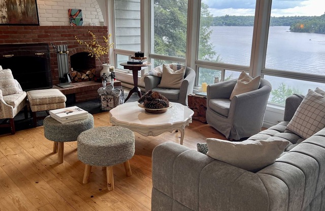 Muskoka Waterfront Cottage with Stunning Views on 8 Private Acres