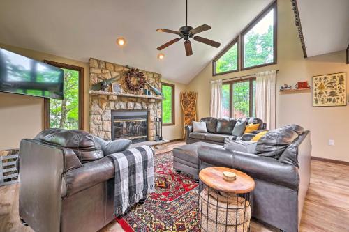 Near Hiking and Skiing Albrightsville Home with Deck!