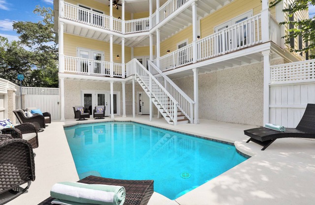 New Listing! Dog Friendly East Beach Home with Private Heated Pool | Steps Away from the Beach!