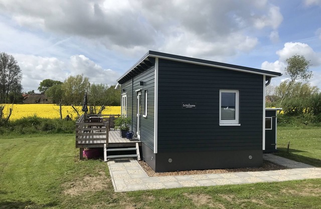 New mobile home in sustainable timber construction only 50 m from the Schlei!