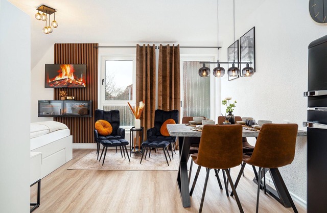 NEW! Modern apartment at Larrelter Tief - balcony, private parking & FIRE TV!