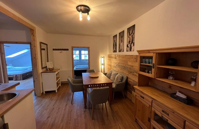 New modern apartment in the cultural monument Schweizerhaus in alpine style
