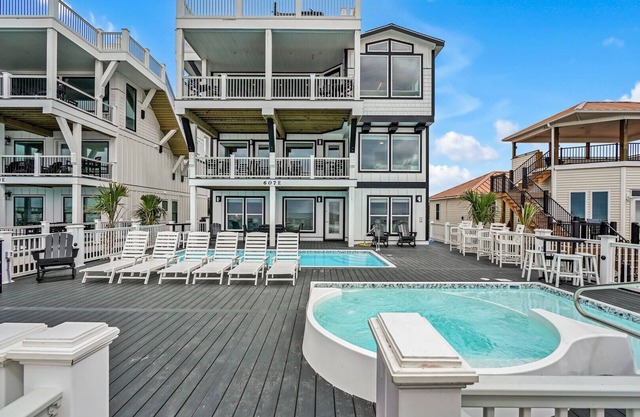 New-Oceanfront-Elevated Pool-Elevator-Hot Tub-Kiddie Pool/Fun Deck Spa-Sleeps34
