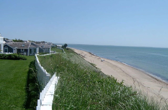 New Seabury Beach Cottage with stunning ocean views, steps to private beach