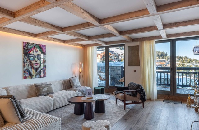 New Ski-In/Ski-Out Apartment in Courchevel 1850 with SPA, Pool, and Covered Parking