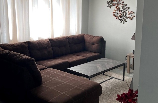 NEWLY RENOVATED Four bedroom apartment, ,deck off one of the bedrooms.