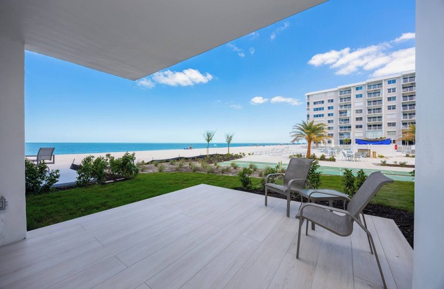 Newly Renovated First Floor Beachfront Condo Ten Yards From The Beach