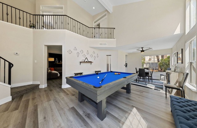 Newly upgraded modern home w/pool and billiards table. Highly accessible!