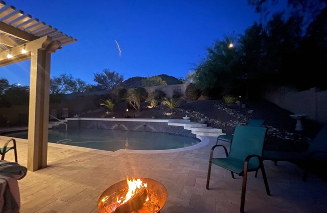 North Phoenix oasis with heated saltwater pool.