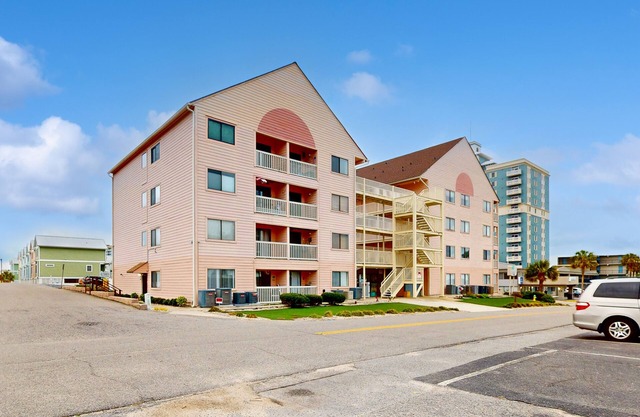 Ocean-view condo near the beach with private balcony & seasonal pool