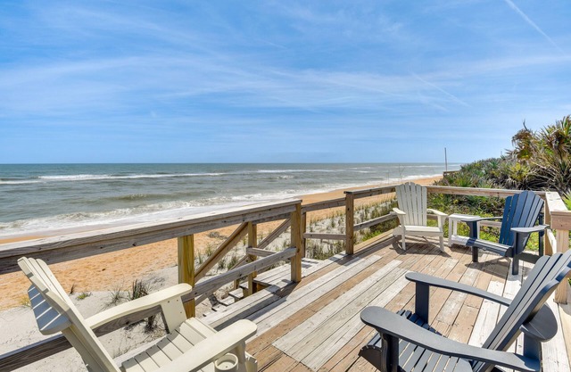 Oceanfront Flagler Beach Home w/Decks & Gas Grill