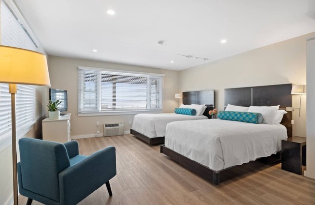 Oceanfront Getaway | 2 Double Beds & Kitchenette