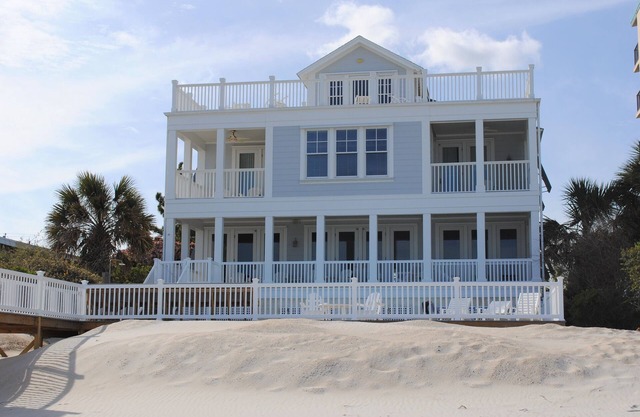 Oceanfront home at Litchfield Beach with private swimming pool and game room with pool table!