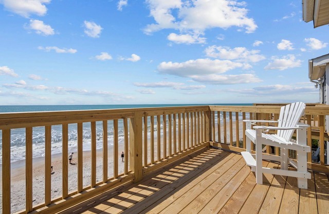 Oceanfront Family Retreat with Dolphin Views & 3 Decks