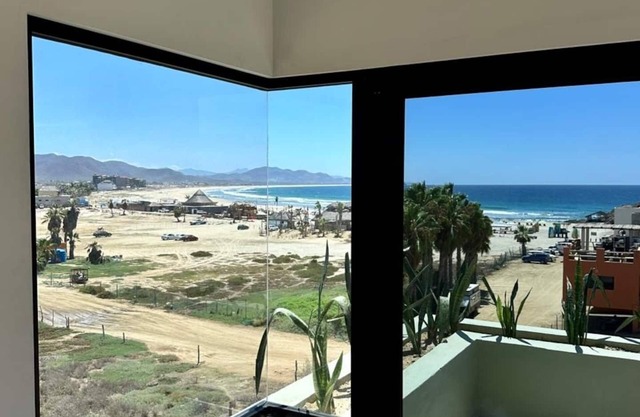 Oceanview condo w/two private patios steps to the main beach at Cerritos