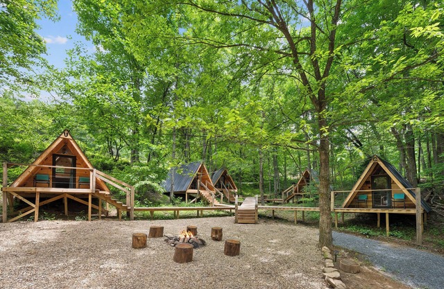Off-Grid Mini A-Frame in Hartford, TN- Cabin Q