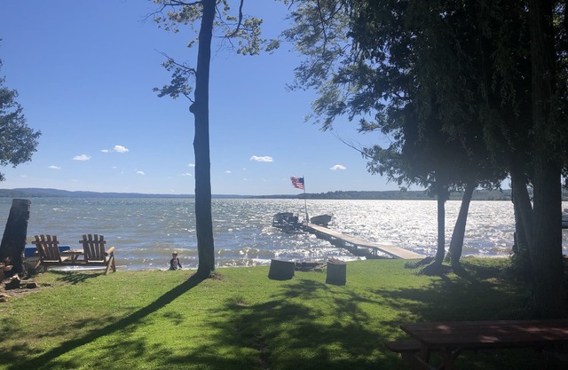 One-bedroom cabin on Lake Leelanau. Sunset view. Pet considered.