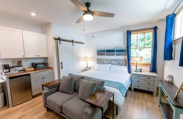OPEN! Walkable West Asheville Studio Apt with King Bed