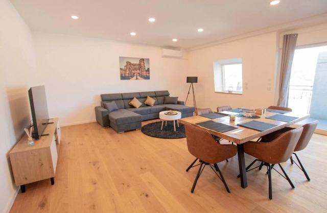Penthouse apartment above the rooftops of Trier