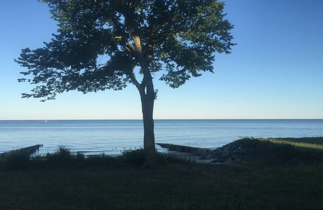 Pet friendly Large waterfront w private beach on three acres. Sleeps 15.