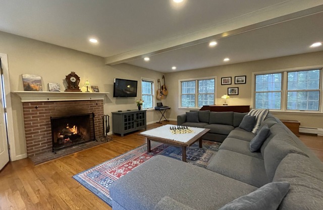 Plainfield House in a 10,000 acre state forest and private pond