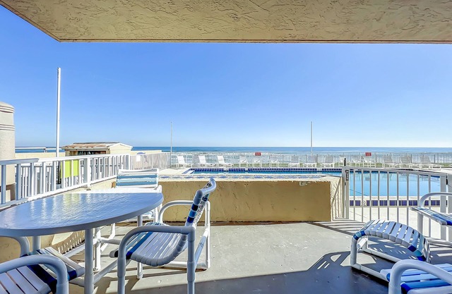 Pool-side OceanFront Condo - Steps to Beach & Flagler Ave
