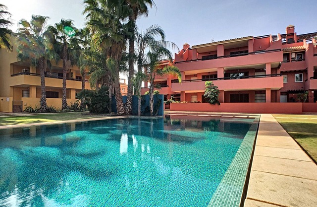 Pool view apartment, free wifi, balcony
