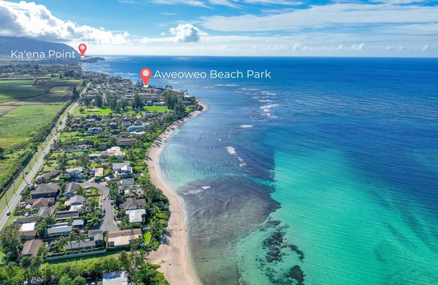 Private Beach Front getaway on Oahu's North Shore