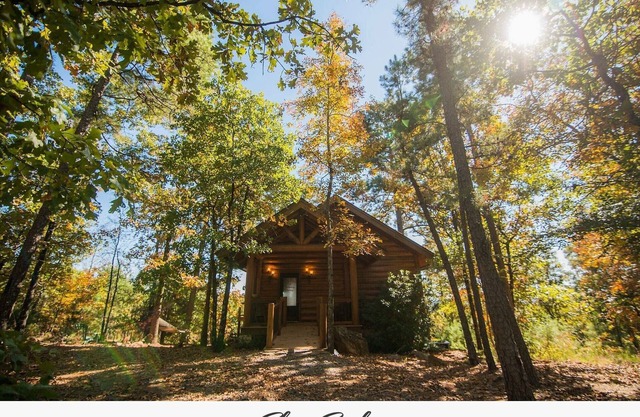 Private Luxury Log Cabin Getaway w/hot tub 20 minutes west of Little Rock