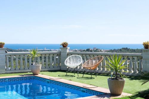 Private Pool Sea Views Bellvei Villa Barcelona