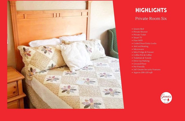 Private Room #6: Queen + Private Bathroom