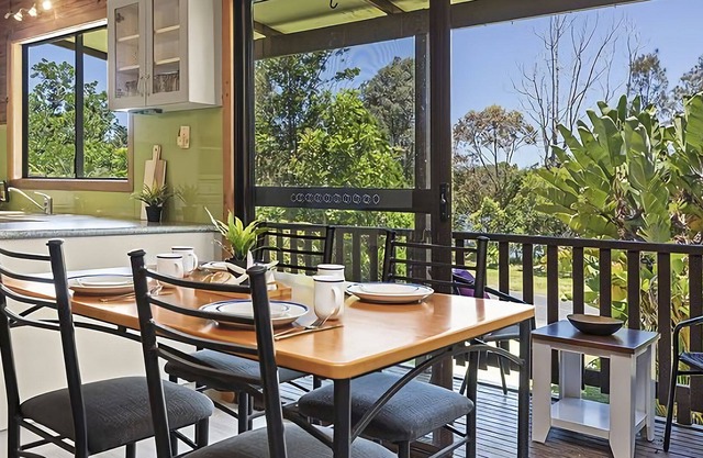 Relax in comfort and get back to nature in 1 of 4 waterside Cabins