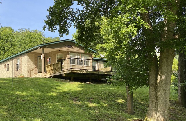 Relax on the enchanting bank of the White River.