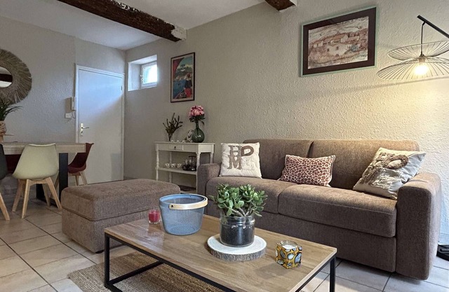 Renovated 2-room apartment in Banyuls center, air-conditioned, near beach