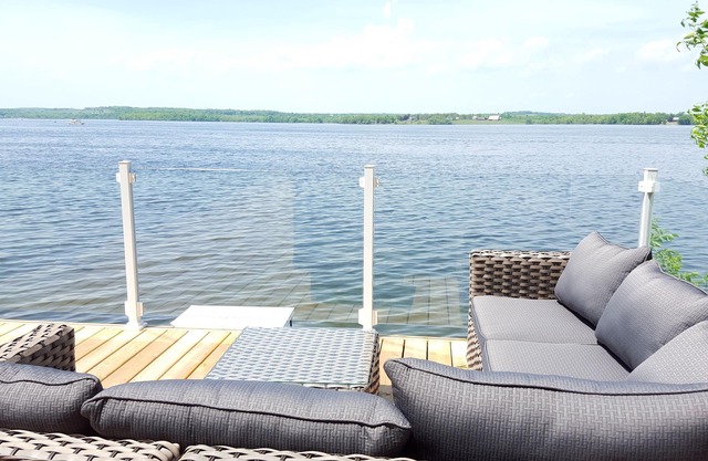Renovated on HGTV Canada with a gorgeous boathouse deck