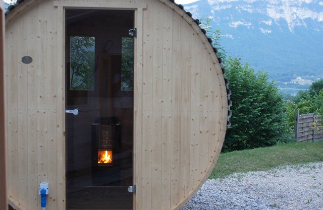 romantic house with its spa+sauna+swimming pool+view on the lake