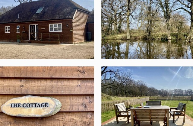 Rural Farm Cottage, fishing & dog walks in Kent countryside.
