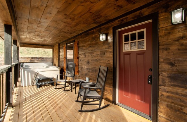 Rustic-Chic Retreat with Hot Tub, Stone Fireplace & Game Room
