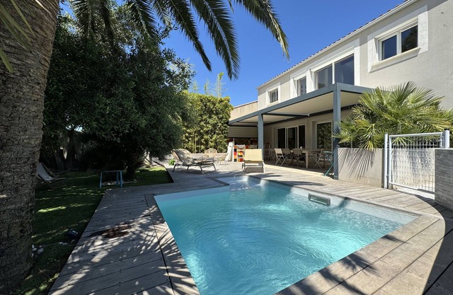 Sète, Jolie villa avec piscine à 5 mn des plages