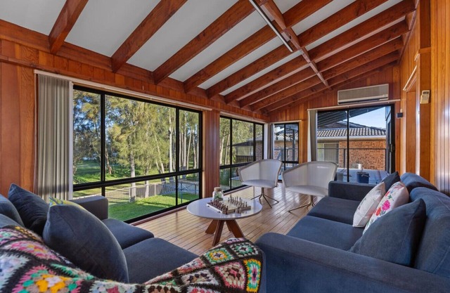 San Remo Charm with Waterfront Views & Sunroom