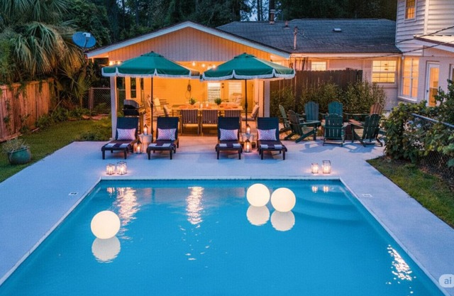 Savannah Retreat with Pool|Golf|Hot tub|Pet+|Sleeps 14