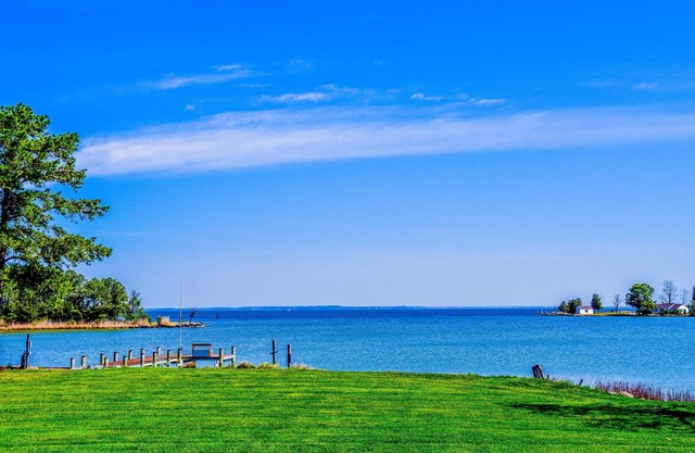 Scenic and private waterfront eastern shore home.