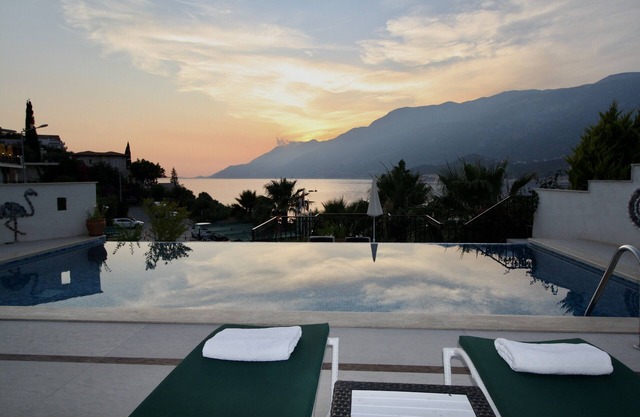Sea Front Villa on Kas Peninsula Private Pool with Private Swimming Platform